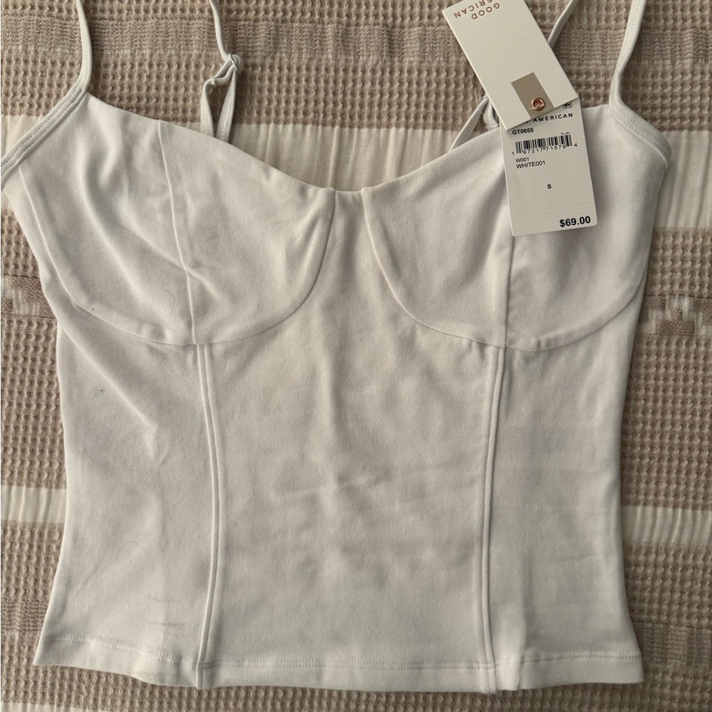 Good American White Bodysuit